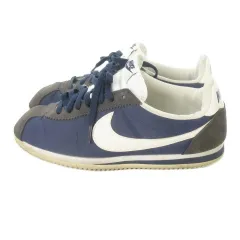 ナイキ NIKE 749864-411 クラシック コルテッツ ナイロン スニーカー ローカット 27.5cm 紺 ネイビー レースアップ /AO7 ■GY99
