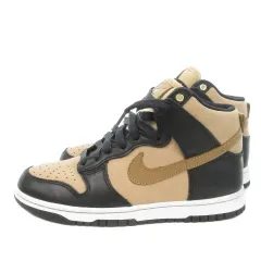 ナイキ NIKE Dunk High LXX ハイカットスニーカー レザー 23.5cm 茶 ブラウン レースアップ ロゴ パンチング DX0346-001 /MN6 ■GY19