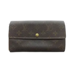 ルイヴィトン LOUIS VUITTON M61725 モノグラム ポシェット ポルト モネ クレディ 長財布 ウォレット ロゴ レザー PVC 茶 ブラウン ■GY11 /MQ ■OH