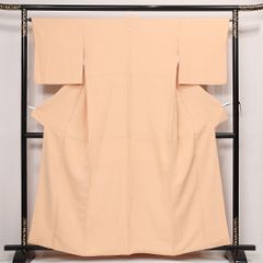 躾糸付未使用 夏着物 160cm 紗 格子 正絹お召 桜色 b595 - メルカリ
