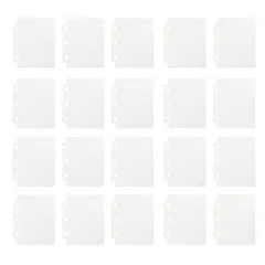 新着商品 サムコス A8手帳用 シール帳 プラバン ppシート 手帳用リフィル 20枚 半透明 ファイル プリ帳 保護プレート リングバインダー用交換用内ページ 繰り返し貼り付け可能 ルーズリーフノート 3穴対応 (半透明 A8 ppシート)