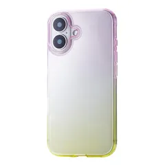 新着商品 エレコム iPhone 16 ケース クリア グラデーション マイクロドット加工 ソフト TPU ストラップホルダーシート付 meliano ワイヤレス充電対応 かわいい おしゃれ ピーチ×ミモザ PM-A24AUCWCPNYL