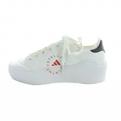 アディダス バイ ステラマッカートニー adidas by Stella McCartney HQ1056 Court スニーカー シューズ 靴 ロゴ 24.5cm 白 ホワイト ■GY40 /MQ