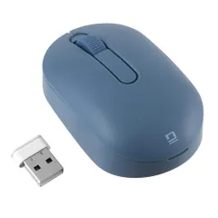 新着商品 Digio2 無線 マウス 小型 静音 3ボタン BlueLED カードサイズ グレー Z1337