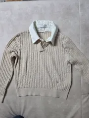 zooc カラーネック ゴージニット