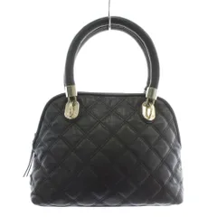 コールハーン COLE HAAN ハンドバッグ ショルダー 2WAY レザー キルティング ゴールド金具 ロゴ 黒 ブラック /XZ ■GY11