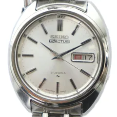 セイコー SEIKO 5ACTUS 7019-7070 腕時計 ウォッチ 自動巻き ロゴ カレンダー付き シルバー色 ■GY18 /MQ