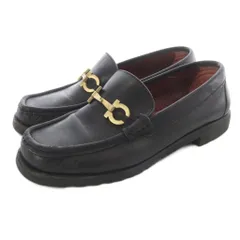 サルヴァトーレフェラガモ Salvatore Ferragamo ローファー モカシン ホースビット 5.5 黒