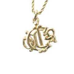 クリスチャンディオール Christian Dior ネックレス アクセサリー ペンダント ロゴ ゴールド色 ■GY18 /MQ ■OH