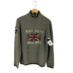 ハケットロンドン hackett london ユニオンジャックワッペン ハーフジップニット メンズ  Lのサムネイル