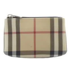 バーバリー ロンドン BURBERRY LONDON ミニポーチ ノバチェック PVC ベージュ /YO26 ■GY35