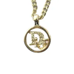 クリスチャンディオール Christian Dior ネックレス アクセサリー ペンダント ロゴ ゴールド色 ■GY18 /MQ ■OH