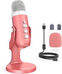 ZealSound マイク コンデンサーマイク PCマイク 単一指向性 エコー機能付き 会議用 ゲーム 実況 タブレット *Phone *Pad用録音/YouTube用/生通信・ゲーム実況用/Skype/生放送 高感度 集音用 スタンド付属  0d81e5e4