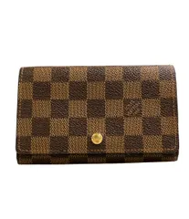 ルイ・ヴィトン 二つ折り財布 ポルト モネ ビエ トレゾール ダミエ エベヌ N61730 レディース メンズ LOUIS VUITTON