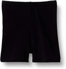 新品 [オカモト] くろぱん キッズ 綿混 スパッツ ショート丈 学校 オーバーパンツ ストレッチ 1枚組 145~165cm ブラック