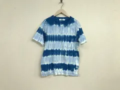 本物ユニオンステーションUNIONSTATIONメンズビギコットン後染め柄半袖Tシャツメンズサーフアメカジミリタリーストリートスケーターワークビジネススーツモードゴルフ青ブルーSのサムネイル