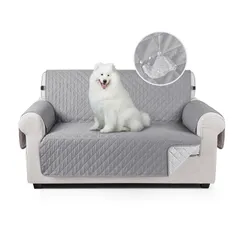 新品 TAOCOCO ソファカバー 全面防水 ソファーシート 犬猫対策 毛髪不粘着 滑り止め 1人2人3人掛け 肘付き 替えソファカバー 防塵 汚れ防止 傷防止 爪とぎ防止 マルチカバー 四季適用 撥水加工 丸洗い可能 (ライトグレー2人掛け)のサムネイル