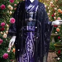 ​【新品】総レース 羽織 黒 フリンジ付き 和洋折衷 コーデ 塵除け カーディガン