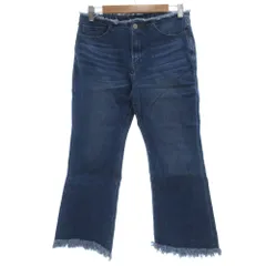ジャーナルスタンダード JOURNAL STANDARD デニムパンツ ジーンズ クロップド フリンジ インディゴブルー /AE ■GY06