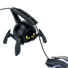新品 KIWIFOTOS マウスバンジー コードホルダー マウスケーブルホルダー 取り出し可能な柔軟なアーム付き 有線マウス適用 ゲームマウスバンジー 安定感アップ 快適 ブラックのサムネイル