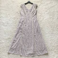 尾崎美紀着用 ザラ フリンジホルターネックミディワンピース ピンク S