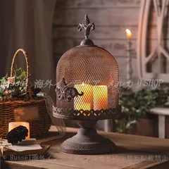 キャンドル ホルダー ケージ風 ヴィンテージ調 おしゃれ かわいい インテリア 燭台 ロウソク 立て 蠟燭 スタンド アンティーク風 パーティー デコレーション 結婚式