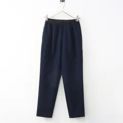 美品 タグ付き ノーリーズ NOLLEY'S ウォッシャブルダブルクロスイージーテーパードパンツ 38 ネイビー┃ボトムス【2400014920253】