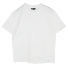 A.P.C. アーペーセー 25222-1-90301 PACK パック スタンダードジャージ ロゴ刺繍 クルーネック 半袖 Tシャツ ホワイト系 XL【中古】