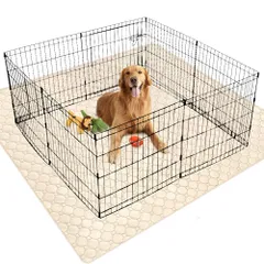 ペットシーツ 洗える ペット用おしっこマット 猫 犬用 おしっこパッド ペット用 トイレ下敷きマット 速乾 洗える 大判サイズ 多頭飼いに最適（ベージュ 165*122cm 2点入り）のサムネイル