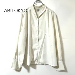 【ABITOKYO】アビトーキョー 長袖 ブラウス シャツ 白 ホワイト サイズMのサムネイル