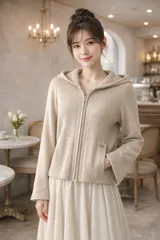 未使用級♡ FOXEY フォクシー カシミヤ ニット パーカー ジャケット 40 楽天市場】foxey カシミヤ パーカー（レディースファッション）の通販