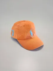 ポロラルフローレン キッズ ビックポニー ナンバー3 オレンジ ベースボールキャップ