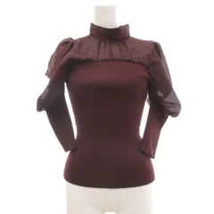 スナイデル SNIDEL ニット セーター F 茶 ブラウン ハイネック パフスリーブ 長袖 /ML ■ECF003