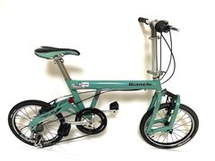 0297 [Immediate Shipping] Free Shipping Bianchi Fretta Folding Bicycle SHIMANO 8-speed Mini Velo Small Wheel Bicycle 18-inch