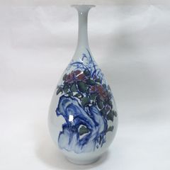 源右衛門窯 染錦 花唐草 花瓶 置物 未使用品 - メルカリ