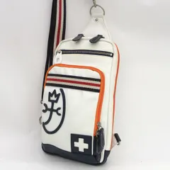 castelbajac / カステルバジャック ◆PENSEE/パンセ/ボディバッグ/ショルダーバッグ/ホワイト 【バッグ/バック/BAG/鞄/カバン】 メンズファッション【中古】 