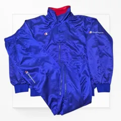 実物@ チャンピオン 90s ナイロン シルキー セットアップ