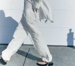 ザラ ナイロン パラシュート パンツ