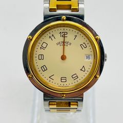 正規 稼動品】 エルメス 腕時計 プロフィール メンズ ゴールドコンビ 