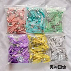 【全6色 120個セット】ヘアクリップ  ホイップデコ ハンドメイド ピンのサムネイル