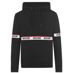 モスキーノ メンズ アウター パーカー・スウェット パーカー MOSCHINO Tape Oth Hoodie Black ブラックのサムネイル