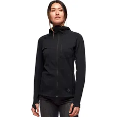 ブラックダイヤモンド レディース アウター ジャケット・ブルゾン フーデッドジャケット フリース ジャケット Black Diamond Coefficient Fleece Hooded Jacket Womens Black ブラック