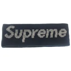 SUPREME (シュプリーム) 18AW ×NEW ERA Big Logo Headband ニューエラ ビッグ ロゴ ヘッドバンド ブラック