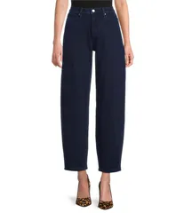 グッドアメリカン レディース ボトムス カジュアルパンツ パンツ スウェットパンツ Good American Jeanius High Rise Barrel Leg Sweatpants Indigo1029