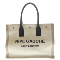 SAINT LAURENT PARIS (サンローランパリ) リヴ・ゴーシュ トートバッグ キャンバス レザー ベージュ 617481のサムネイル
