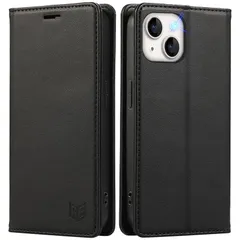 【新品】 FeeY iphone13 ケース 手帳型 Iphone13 手帳 ケース 耐衝撃 カード収納 マグネット内蔵 スタンド機能付き アイフォン 13携帯カバー 全面保護 iphone13 スマホケース 5G 6.1インチ対応, ブラック 0