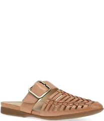ダンスコ レディース シューズ パンプス レザー Dansko Leilani Leather Huarache Flat Mules Light Tan Burnished Nappa タン
