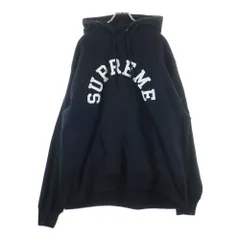 SUPREME (シュプリーム) 25SS ×Champion Hooded Sweatshirt ×チャンピオン プルオーバースウェットパーカー フーディー ブラック