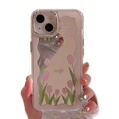 【新品】 iphone16pro 用 ケース 油絵の花柄 韓国 鏡 可愛い 黄ばみに 薄くて軽い 耐衝撃 女の子 女性人気 おしゃれ シンプル ミラー付き 携帯保護カバー 携帯電話ケース スマホケース アイフォン16pro ケース 1