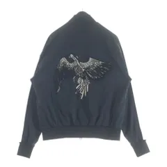 BALMAIN (バルマン) Track Jacket SH08950Z316 バックデザイン ジップアップ ブルゾン ジャケット ブラックのサムネイル